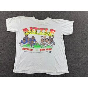 Vintage Battle at the Bay Adult Large 1991 Buffalo Bills vs New York Giants Rare